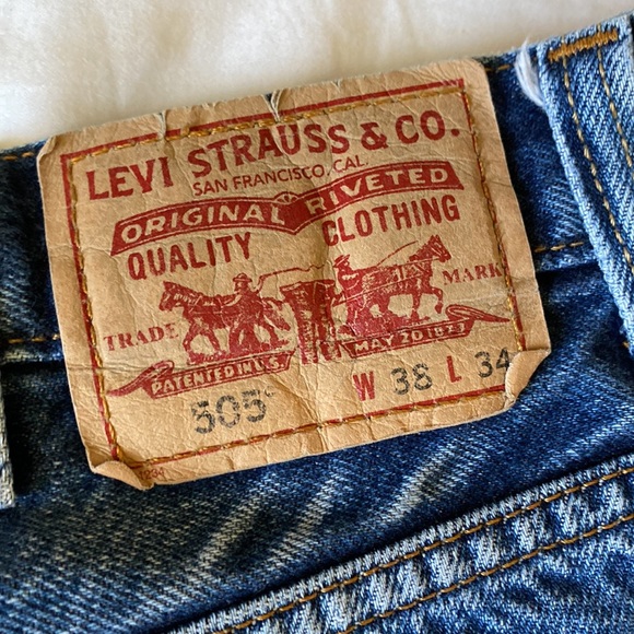 Levi 505 jeans 38x34 - Picture 3 of 4